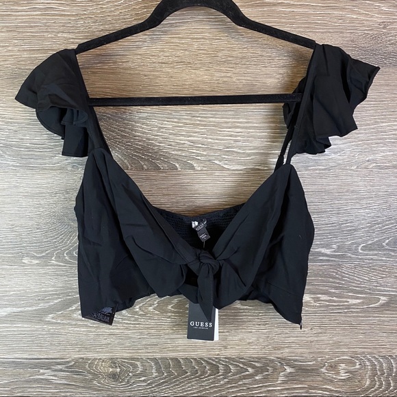 Charissa Tie Front Crop Top NWT - Picture 5 of 9